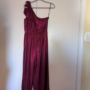 NWT - Shimmery Magenta/Ruby Jumpsuit